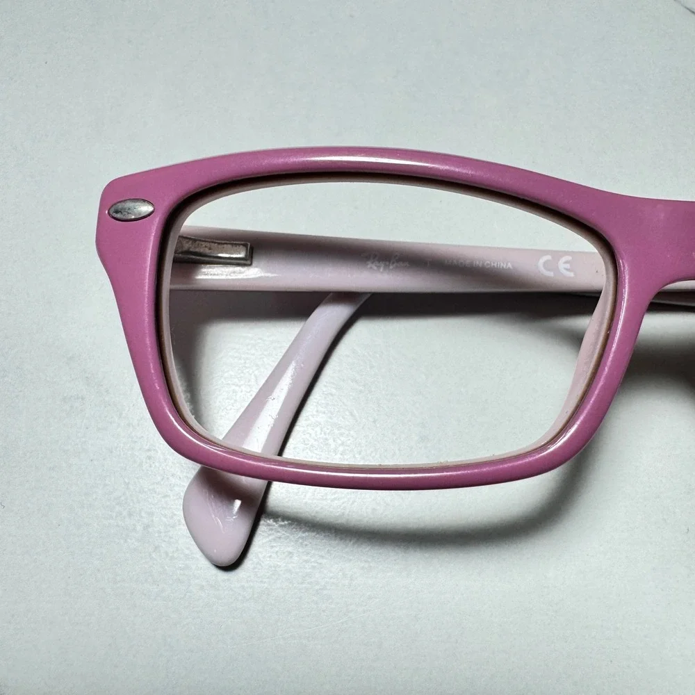 Ray-Ban RB 1550 3656 Pink Rectangular Eyeglass Frames 48-15-130